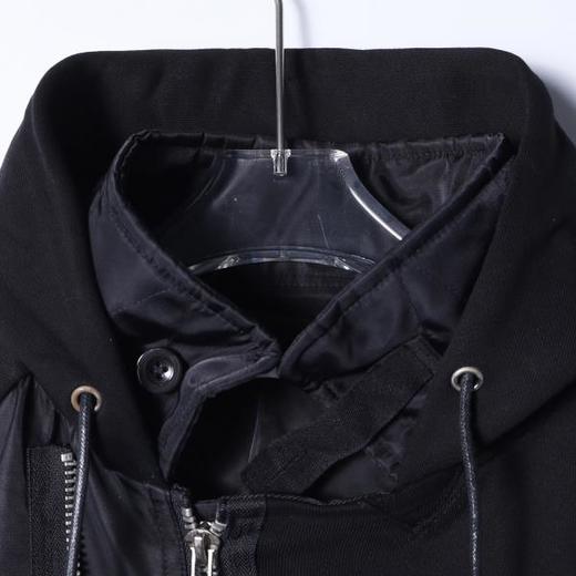 SDSA男士秋冬新款痞帅男装小众拼接多拉链立领连帽夹克外套简约潮 商品图2