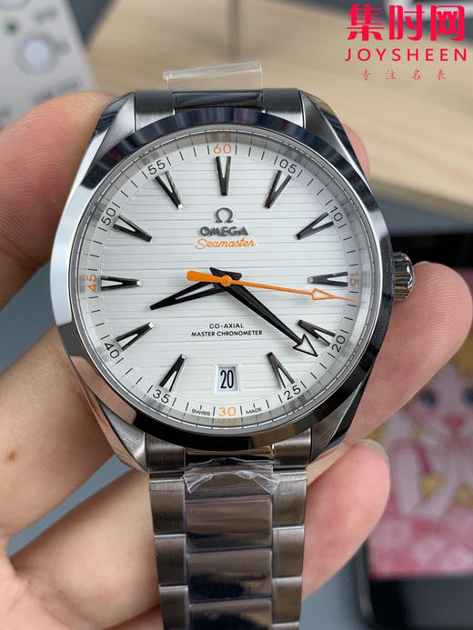 欧米茄VS海马150米系列 柚木纹橙针海马 6点位日历 Aqua Terra 150米腕表 8900一体机 男士腕表 商品图3