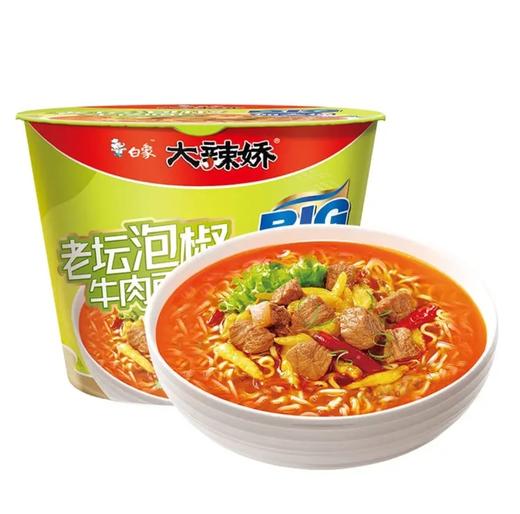 白象加大桶老坛泡椒牛肉面129g 商品图0