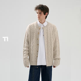 启世录TIWILLTANG“署桓温羽”双生领语型间切换慵懒双帧百搭毛衫