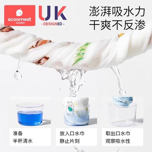 科巢婴儿围嘴口水巾纯棉吸水围兜新生口水围花瓣围脖防吐奶春夏 商品图2