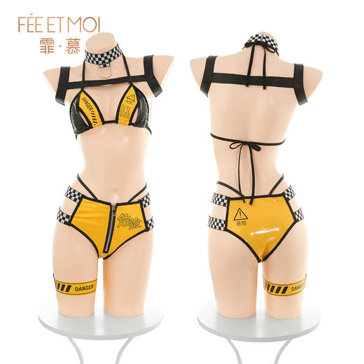 【情趣内衣】霏慕 燃情车模小橘子cos套装ZY17 商品图9