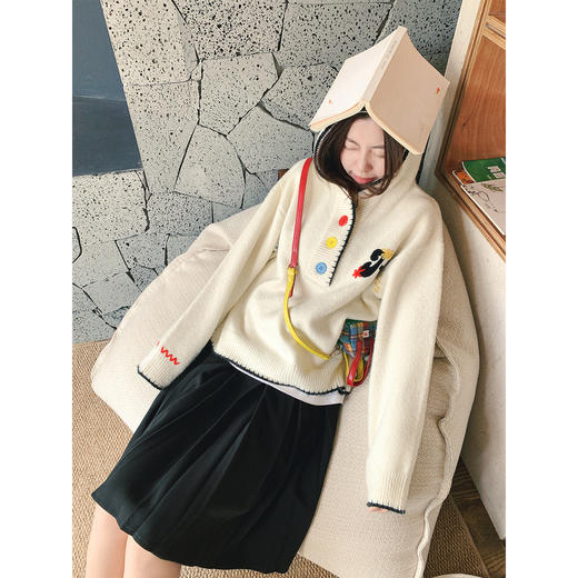 <曾小咸推荐>现货秒杀 ！微信超特价！多巴胺连帽毛衣 日常199.99 立减100 秒杀99.99！！ 商品图1