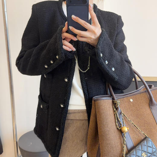 2510304     英国🇬🇧linton厂牌 初花呢 外套 经典4口袋 直筒外套 商品图6