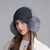 *【卡蒙】秋冬彩色大翻边护耳毛绒耳包毛线帽KM-9691 商品缩略图0