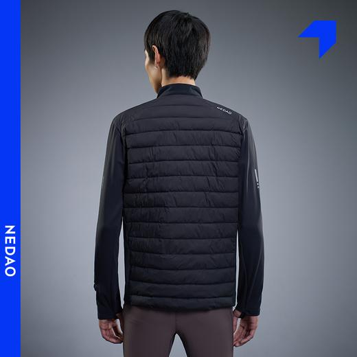 内道新品聚能球立领拼接棉服保暖防风自收纳男户外运动跑步棉服外套 商品图4