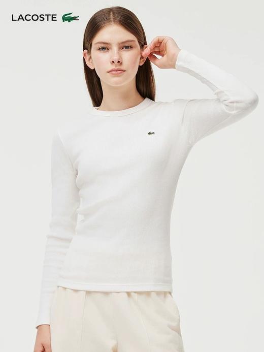 法国🐊女装25纯色圆领修身正肩T恤打底衫 商品图1