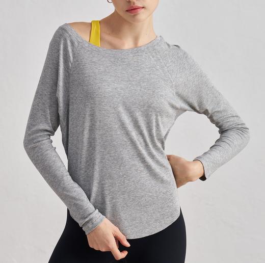 芳姐同款罗纹宽松长袖 商品图0