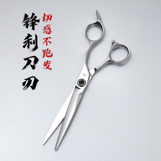 雅正美发剪六边形战士 综合大切口6.5寸综合剪 发廊发型师专用大刀 商品图1