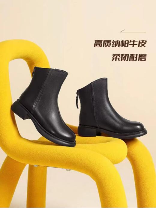 🌟【拉夏贝尔laxiacity牛皮瘦瘦靴】爆款设计---✨擦色手工工艺糅合未来元素。🌈重新定义休闲复古风潮~ 柔韧耐磨牛皮不仅有颜值 👏还足够舒适 干爽舒适四季可穿！ 商品图2