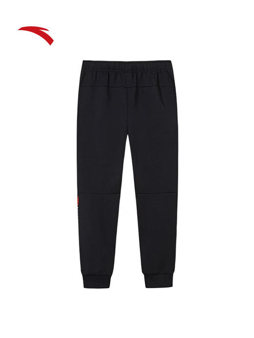 安踏针织运动长裤男士秋季跑步训练束脚卫裤黑色运动裤152537323 商品图6