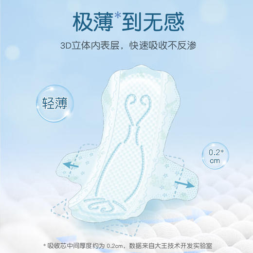 大王爱璐茜光羽极薄420夜用卫生巾8片 商品图3