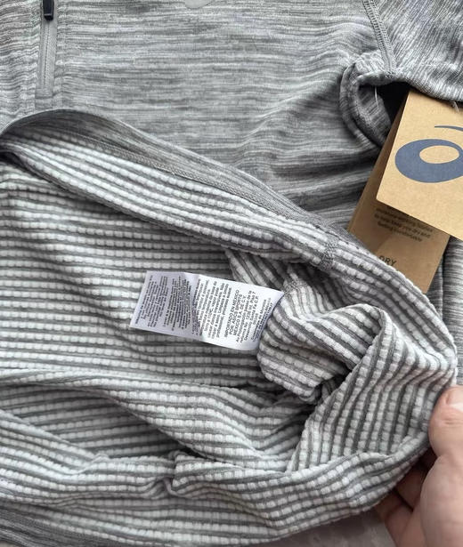 全新正品亚瑟士Asics半拉链内里加绒男士运动户外速干弹力长袖抓绒衣
六个色，M-XXL 商品图5