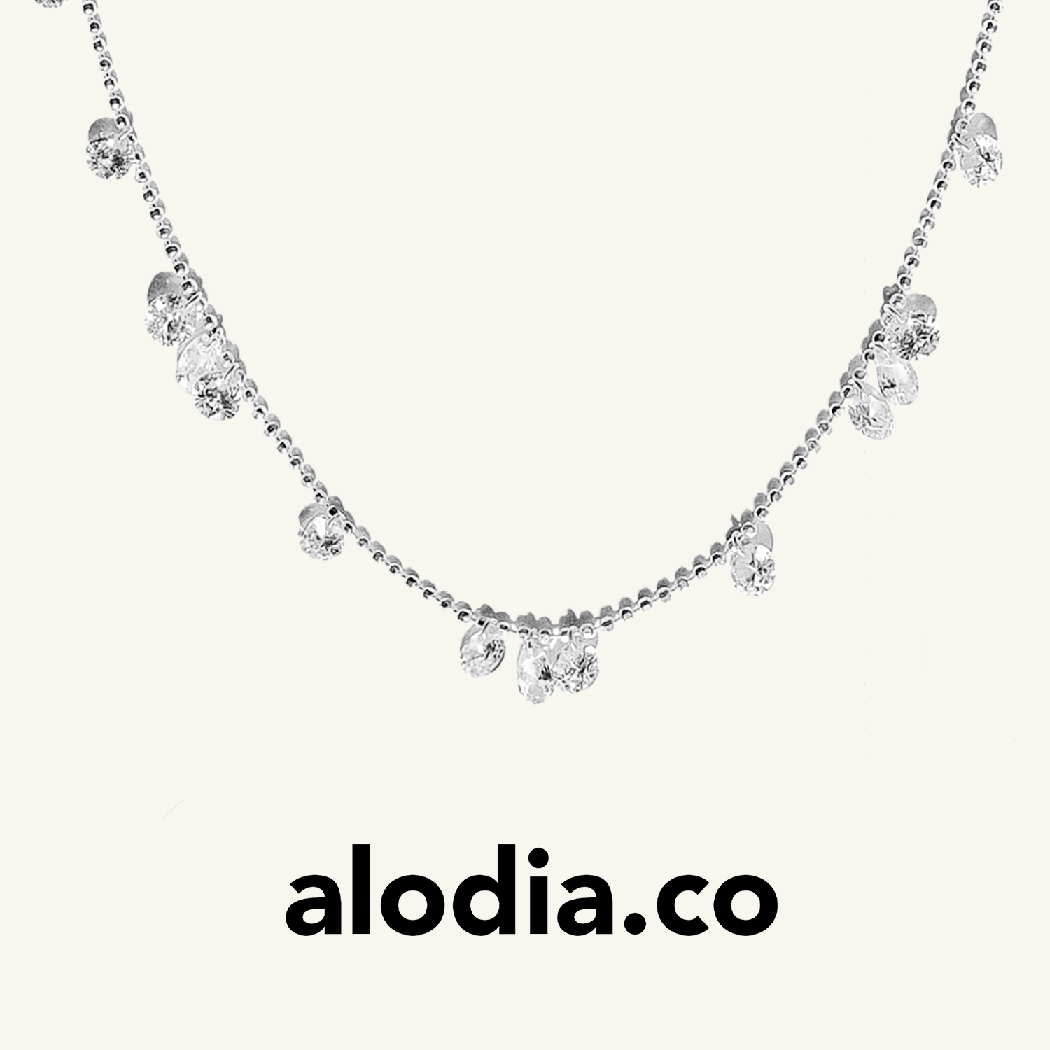 【秋季新款】alodia.co 品牌直发 美神之泪锆石锁骨链项链 925银设计感爆闪ins风高级小众悦己礼物