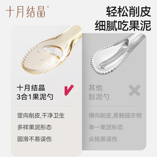 【19.9元换购】双头刮泥勺婴儿辅食餐具6个月以上宝宝专用果泥勺吃水果 商品图2