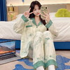 自然醒月汐（带胸垫）女士家居服云朵棉长袖长裤开衫睡衣QH 商品缩略图12