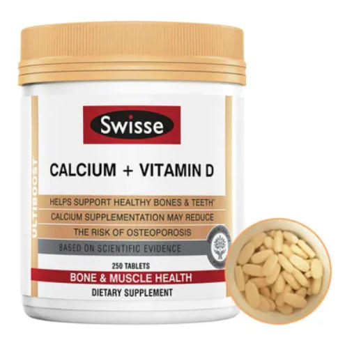 D-澳洲Swisse钙片+维生素D成年补钙柠檬酸钙 250粒 商品图0