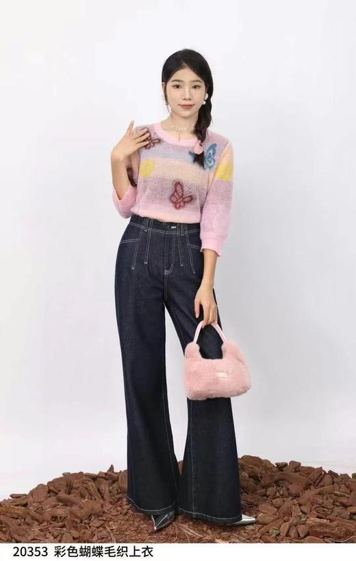 74M20353#彩色蝴蝶毛织打底 商品图0