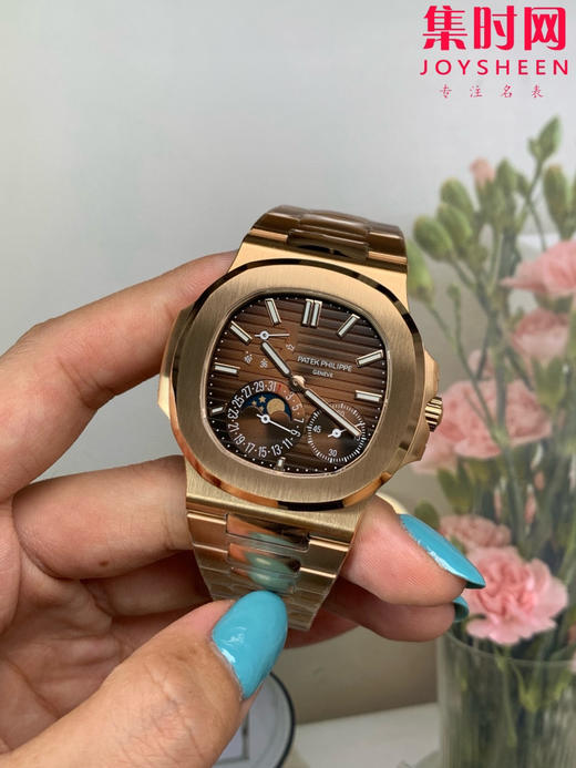 PPF潜心三年 真"芯"之作！百达翡丽PP鹦鹉螺系列5712GR 全玫金钢带 玫瑰金总裁 新升级V3版 男士腕表 商品图2