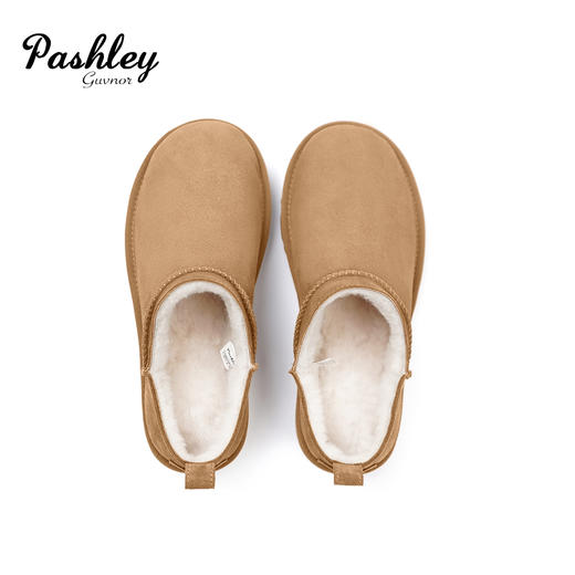 【梅花出品】帕奢利2025mini羊皮毛一体雪地靴多色可选 男女同款HZ0056P 商品图7