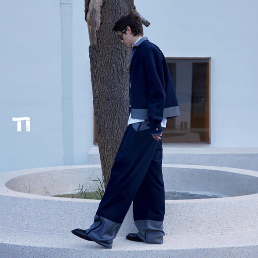 启世录TIWILLTANG“羿隙净域”型叠拼驳领牛仔夹克 商品图4