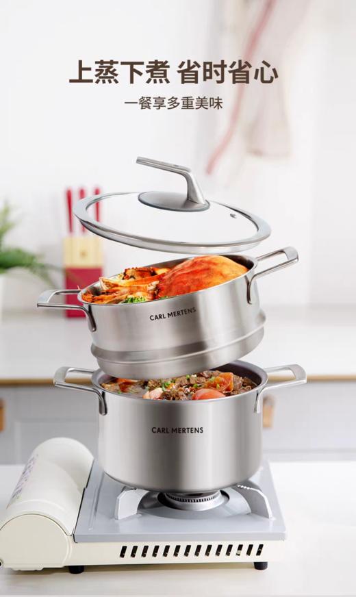 【6F】德国三头鹰纯钛汤蒸锅 商品图5
