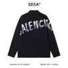 SDSA秋冬新款痞帅男装时尚手绘字母印花半高领长袖T恤百搭时尚 商品缩略图4