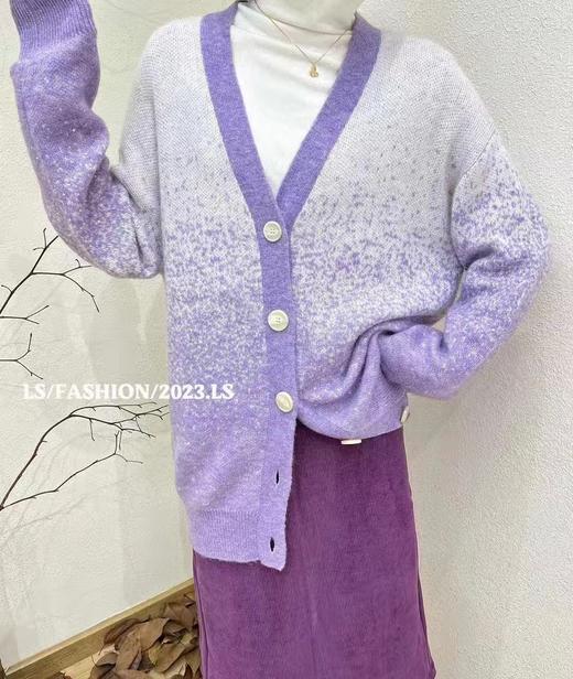 33GAZ150487#撞色毛织开衫 商品图0