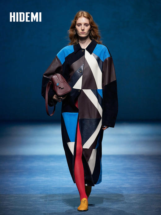 HIDEMI 大秀款城市波士顿系列进口西班牙荔枝皮长肩带大容量极简单肩包 商品图7