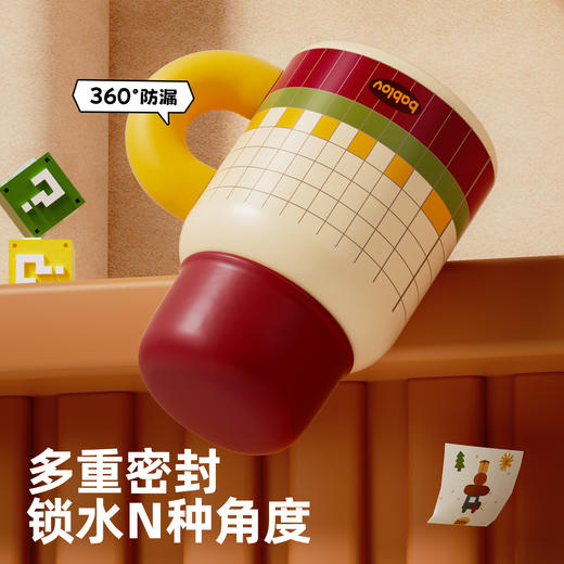 bablov儿童保温杯男女孩上学专用水杯学生高颜值小巧便携桌面杯子 商品图3