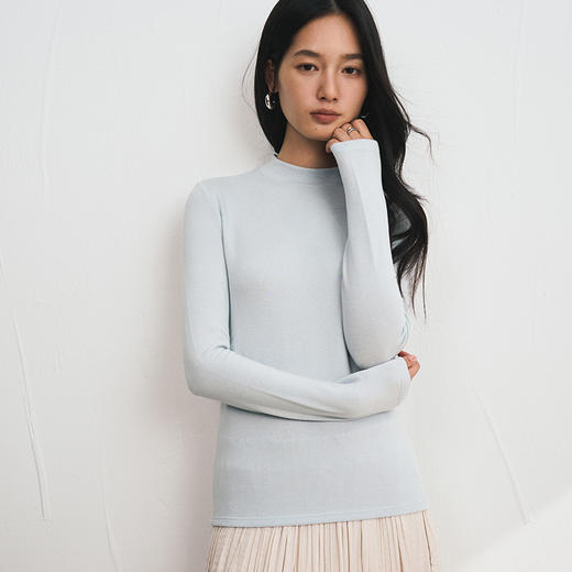 木言欢醋酸天丝羊毛轻绒衣 | 圆领/中领/高领 软糯亲肤 百搭叠穿 细腻丝滑 商品图3