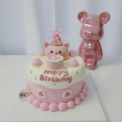 小猪可爱小动物卡通蛋糕-低糖处理无添加 商品图4