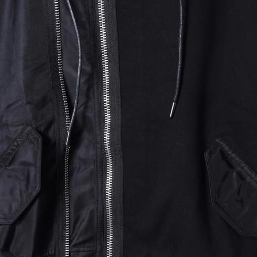 SDSA男士秋冬新款痞帅男装小众拼接多拉链立领连帽夹克外套简约潮 商品图3