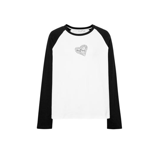 【积分换购不退货】【特惠不退货】伊芙丽美式长袖T恤1EA100001 商品图4