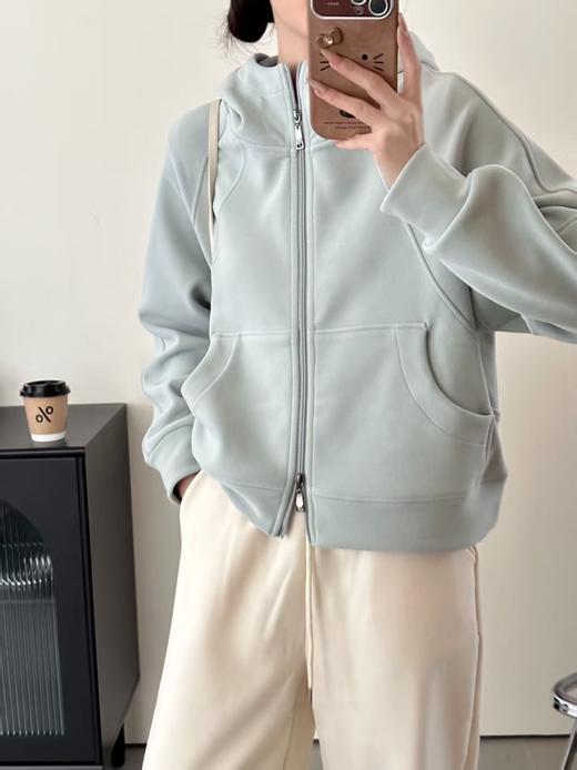 超级牛货双拉链石墨烯锁温连帽卫衣外套 商品图13