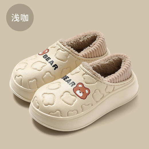 【新升级款！】防水棉拖鞋 女士秋冬季包跟棉拖 冬季室内居用防滑保暖厚底棉鞋  御寒保暖防水拖 商品图9