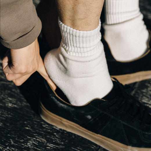 714street秋冬季新款纯色毛巾底袜中筒袜纯棉加绒保暖防臭吸汗 商品图2