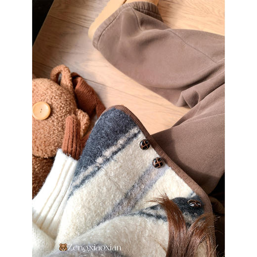 <曾小咸推荐>韩系撞色圆领马甲 商品图3