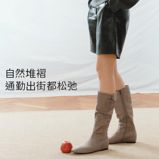 【栀子乌龙】7or9 秋冬暖靴堆堆靴通勤长靴 商品图4