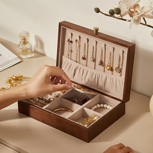 初心| 油画首饰盒白玉兰桃花芯木 商品图2