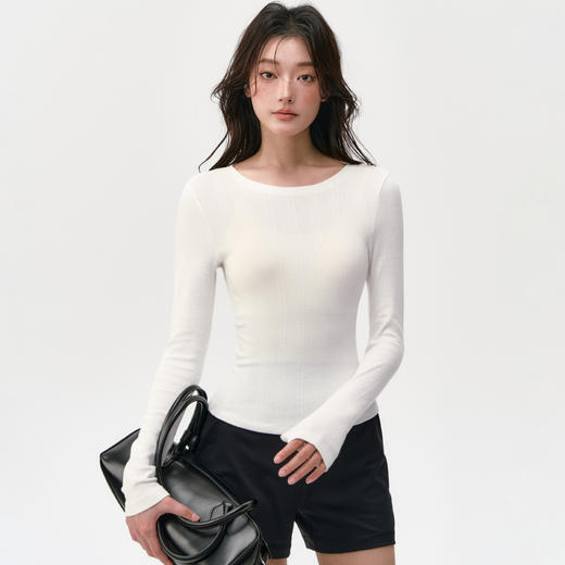 跃牌【周游世界】秋冬新款瑜伽服女纯棉透气短款休闲内搭叠穿长袖TP0980 商品图5