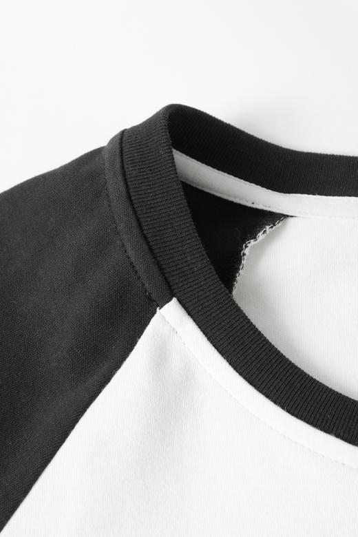 【积分换购不退货】【特惠不退货】伊芙丽圆领宽松长袖T恤1FA100001 商品图4