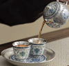瓷鎏银・福运连连茶器组（一壶两杯一托） 商品缩略图0
