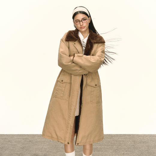 Ariseism 美式复古棉服外套女冬季新款 商品图2