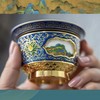《千里江山图》转心盖碗 珐琅彩工艺 360°旋转开窗可观赏图案 商品缩略图1