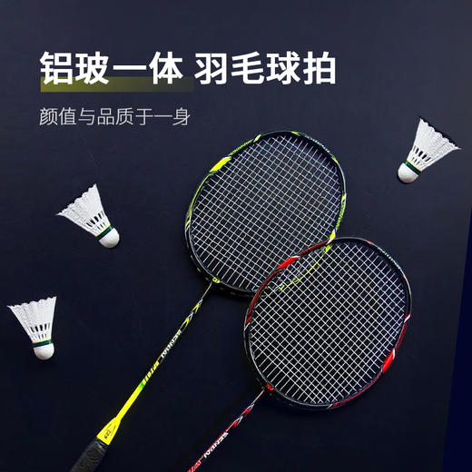 [新品上市] 友谊729 7078铝玻一体羽毛球拍 耐打耐磨专业羽毛球拍大童成人室内外通用套装 商品图4