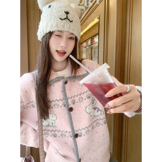 <曾小咸推荐>3.22现货秒杀 ！微信超特价！韩系撞色翻领毛衣开衫  日常189.99 立减100 秒杀89.99！！毛呢短裤秒杀59.99！ 商品图4