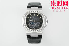 PPF潜心三年 真"芯"之作！百达翡丽PP鹦鹉螺系列5712GR 方钻牛仔蓝皮带款总裁 新升级V3版 男士腕表