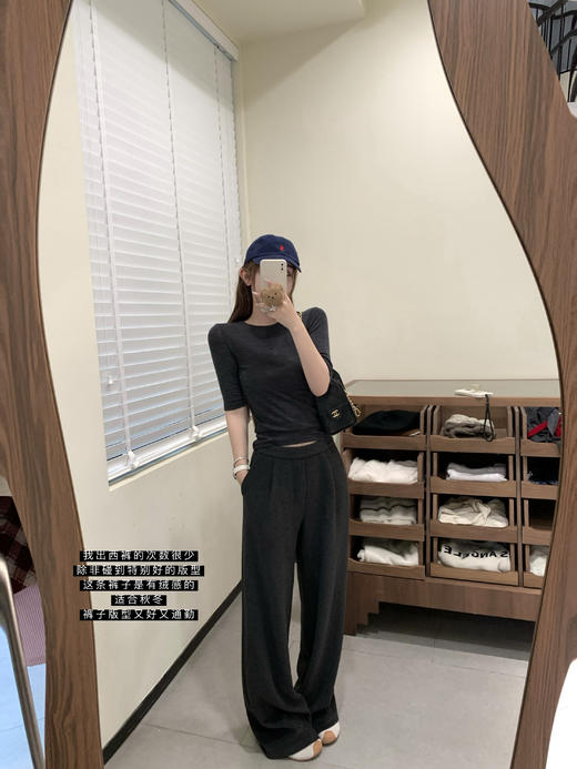 Read Nameless /莱赛尔羊毛羊绒深灰裤 2025/10/18 商品图0