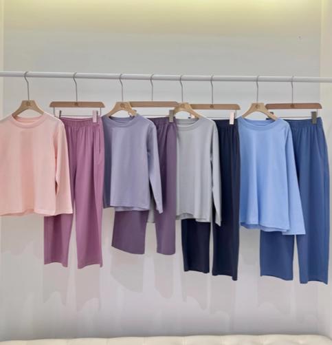 老米优品🎈春节不打烊！亲子/情侣/家庭装！A类面料🍃《新疆长绒棉圆领长袖+长裤家居服套装》 柔软舒适，居家松弛感满满！ 商品图4